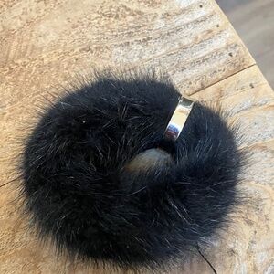 Furla Black Mink Fur Cuff
